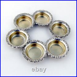 Individual Open Salt Dishes 7 Sterling Silver Shreve and Co San Francisco