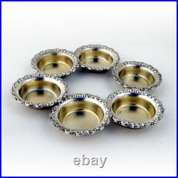 Individual Open Salt Dishes 7 Sterling Silver Shreve and Co San Francisco