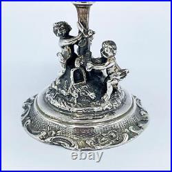 Italian Sea Shell Silver Salt Cellar Vintage Cassetti