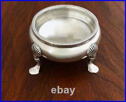 - James Robinson Sterling Silver Footed Cauldron Salt Cellar New York City