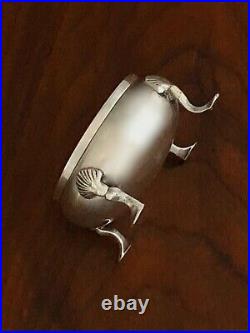 - James Robinson Sterling Silver Footed Cauldron Salt Cellar New York City