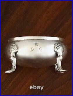 - James Robinson Sterling Silver Footed Cauldron Salt Cellar New York City