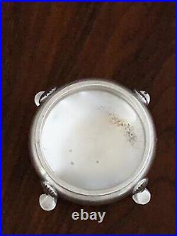 - James Robinson Sterling Silver Footed Cauldron Salt Cellar New York City