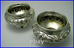 KIRK STERLING SILVER SALT CELLARS OPEN SALTS Kirk & Son Co. C1900s No Mono Rare