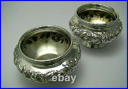 KIRK STERLING SILVER SALT CELLARS OPEN SALTS Kirk & Son Co. C1900s No Mono Rare