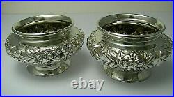 KIRK STERLING SILVER SALT CELLARS OPEN SALTS Kirk & Son Co. C1900s No Mono Rare