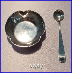 Kalo Arts and Crafts Sterling 2pc Salt Cellar With Spoon Set(s)