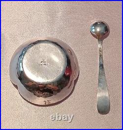 Kalo Arts and Crafts Sterling 2pc Salt Cellar With Spoon Set(s)