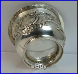 Large Georgian Solid Silver Circular Bowl or Salt Cellar