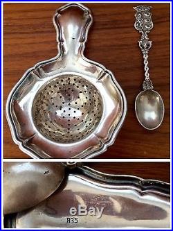 Largely 19c English Sterling Resale/ Scrap Lot 365g- Salt Cellars, Tray, Spoons+