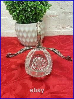 Lg Germany Silver 835 AB Silver & Crystal Master Salt Cellar Swan