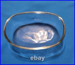 Lg vintage 800 silver covered salt cellar & spoon, liner, lions face & paw feet