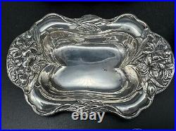 Lot 6 William B. Kerr Sterling Art Nouveau Lily Small Nut Dishes or Salt Cellars