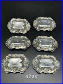 Lot 6 William B. Kerr Sterling Art Nouveau Lily Small Nut Dishes or Salt Cellars