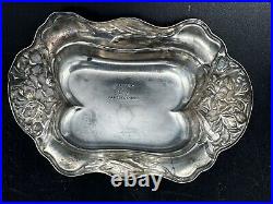 Lot 6 William B. Kerr Sterling Art Nouveau Lily Small Nut Dishes or Salt Cellars