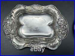 Lot 6 William B. Kerr Sterling Art Nouveau Lily Small Nut Dishes or Salt Cellars