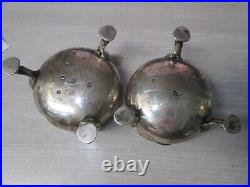 Lot of 2 Antique English Sterling Silver Footed Master Salt Cellars #7