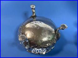 Lot of 2 Antique Gorham Sterling Silver 2150 Salt Cellars c1899 Shell Footed