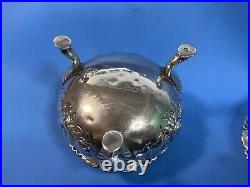 Lot of 2 Antique Gorham Sterling Silver 2150 Salt Cellars c1899 Shell Footed