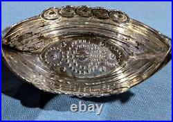 Lot of 2 David Andersen Sterling Silver Viking Ship Salt Cellars 3-1/8