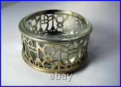 Lot of 2 Early Gorham Sterling Silver Open Salt Cellars #A5553 & #A1016 with Mask