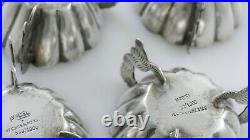 Maciel Mexico Sterling Silver Set of 4 Salt Cellars Wasabi Holders CREATE 1950