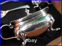 Mappin & Webb Sterling Silver Condiment Set in Cigar Box