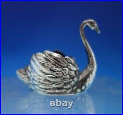 Martin Mayer German. 800 Silver Salt Cellar Swan Shape 1 7/8 x 2 1/8 (#6830)