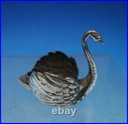 Martin Mayer German. 800 Silver Salt Cellar Swan Shape 1 7/8 x 2 1/8 (#6830)