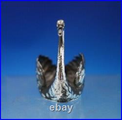 Martin Mayer German. 800 Silver Salt Cellar Swan Shape 1 7/8 x 2 1/8 (#6830)