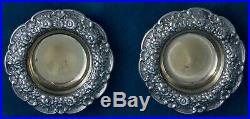 Matching Tiffany Gilt Salt Cellars & English George III And American Salt Spoons