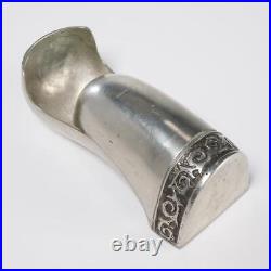 Middle Eastern Engraved Pewter Sculpture Salt Cellar Barbara Walters Collection