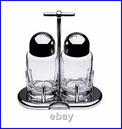 Minima Salt Cellar with Toothpick Container Silver Dishwasher Safe Tablewar