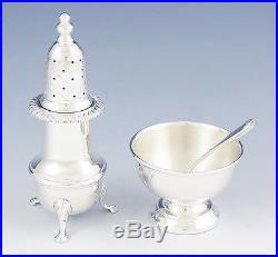 Nice 8pc Assembled Set Sterling Silver Shakers / Casters & Open Salts with Spoons