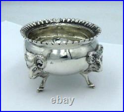 OBO Rare! Vintage Antique c. 1850 ALBERT COLES & CO. GOAT HEAD Master Salt Cellar