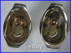Pair Of Mexican 925 Sterling William Spratling Signed Salt Cellars With Spoons