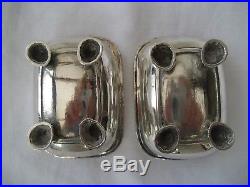 PAIR OF WLLIAM IV SOLID SILVER SALT CELLARS WITH SHELL FEET Eames & Barnard, L