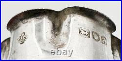 PAIR SALT CELLARS STERLING SILVER VICTORIAN London 1896 Horace Woodward & Co