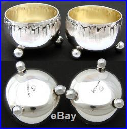 PAIR of Antique French CARDEILHAC Sterling Silver Open Salts, Louis XVI Rococo