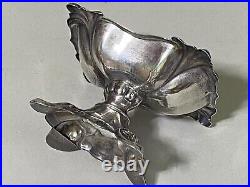 Pair Antique 19th Century Austrian 800 Silver Salt Cellars