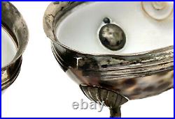 Pair Continental Silver Cowry Shell Open Salt Cellars George III 18th Century