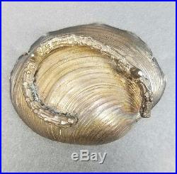Pair Gorham Narragansett Sterling Silver Salt Cellars-Antique Shell Exceptional
