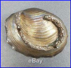 Pair Gorham Narragansett Sterling Silver Salt Cellars-Antique Shell Exceptional