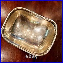 Pair Of Antique English Georgian Sterling Silver Master Salts