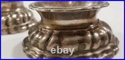 Pair Of Antique Sterling Silver European Salt Cellars