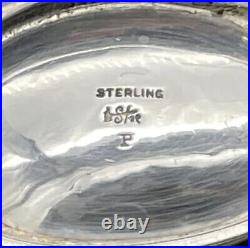 Pair Of Arthur Stone Sterling Silver Urn Form Open Salt Cellars Arts & Crafts