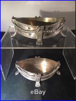 Pair Of Outstanding Tiffany Sterling Silver Salts 19th Century