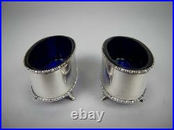 Pair Of Sterling Silver Salt Cellars by Stokes & Ireland, Chester, 1919
