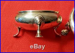 Pair of Antique Tiffany & Co. Sterling Silver Footed Master Salt Cellars. M