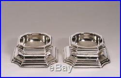 Pair of George II Sterling Silver Trencher Salts by James Smith I London, 1731